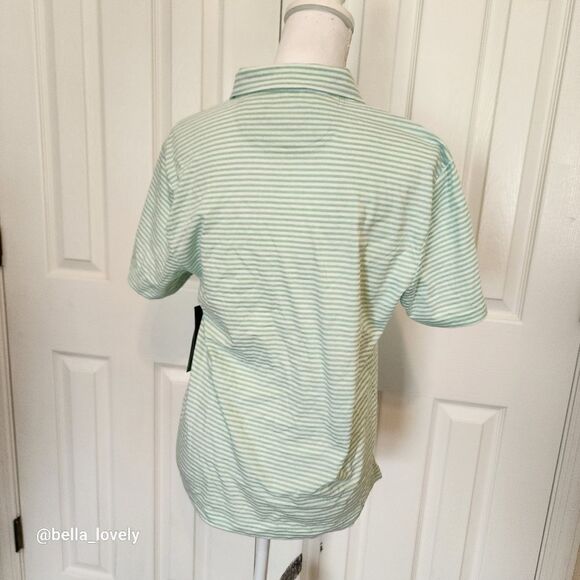 🏖 NWT Boy's Size 18 XXL Polo Striped Collared Button Shirt - Picture 5 of 7